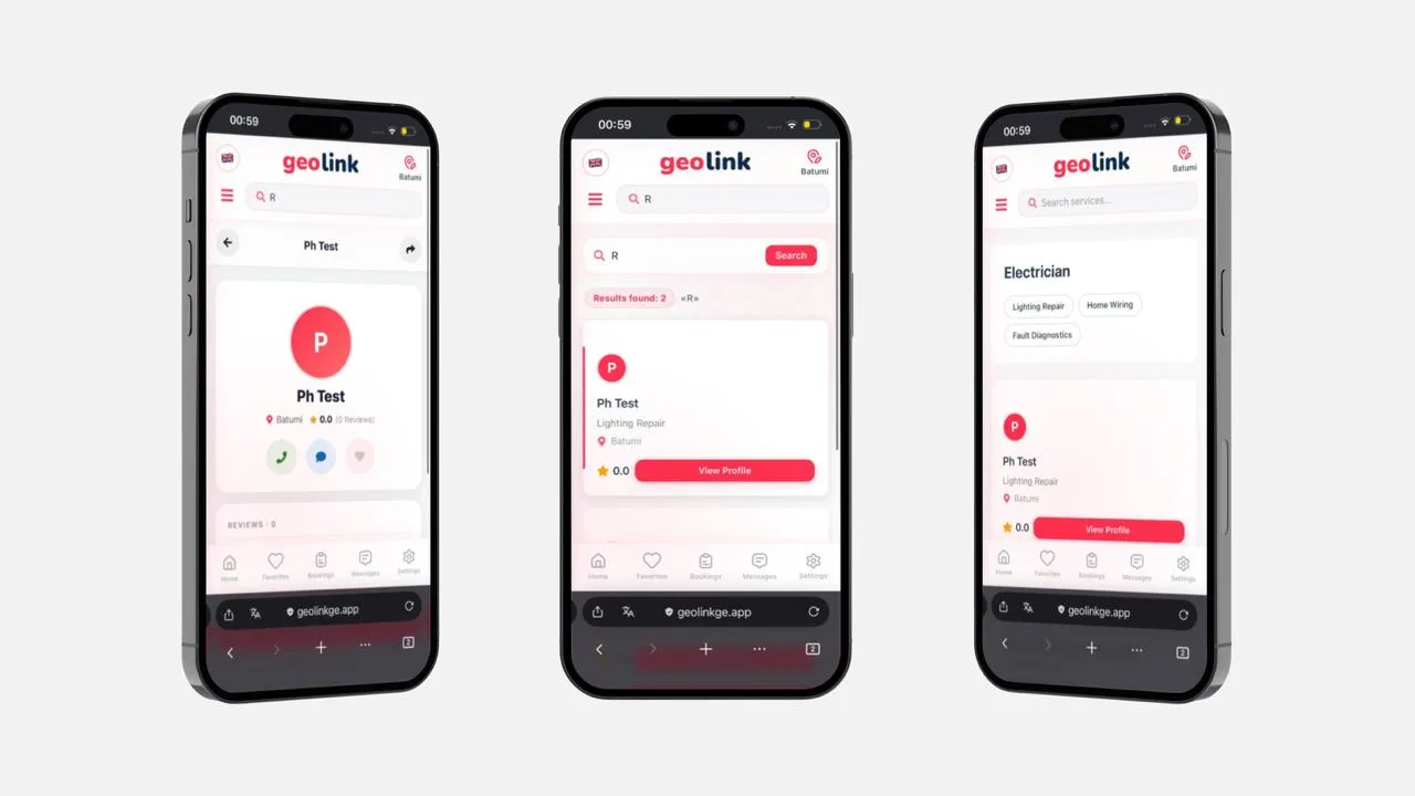 GeoLink - презентация кейса: приложение поиска специалистов - кадр 3